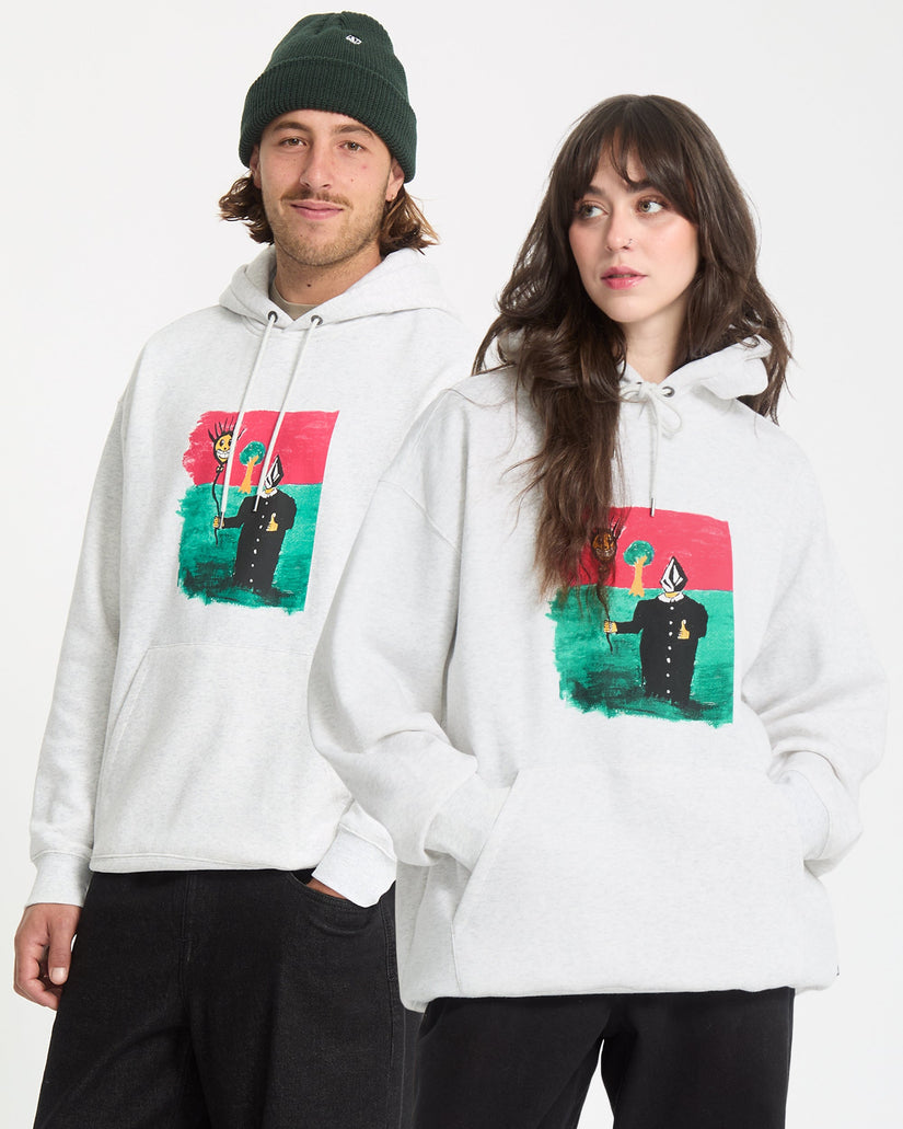 Sudadera Con Capucha Issam - Bone Heather