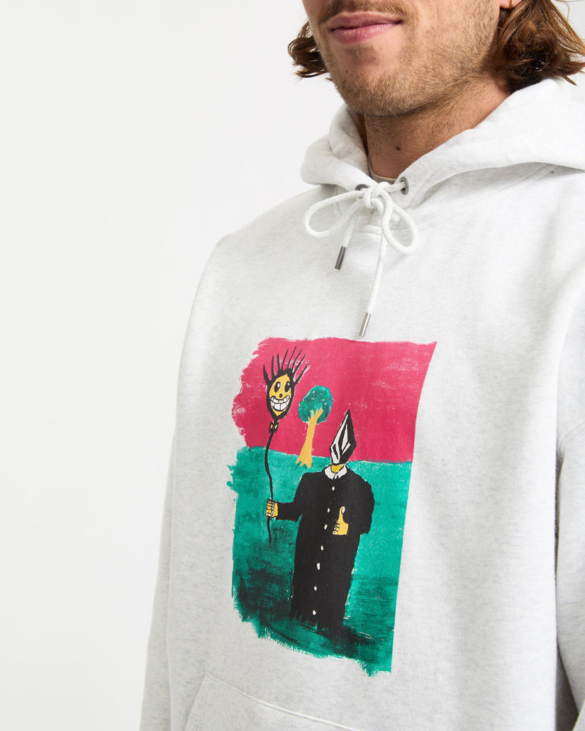 Sudadera Con Capucha Issam - Bone Heather