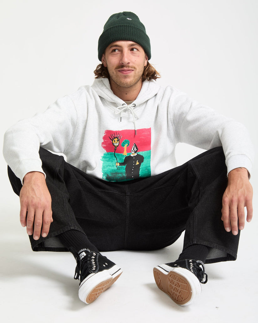 Sudadera Con Capucha Issam - Bone Heather