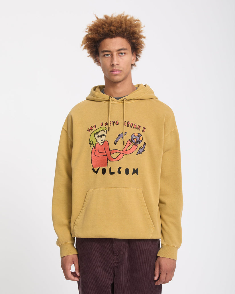 Sudadera con capucha Earth Speaks - Mustard