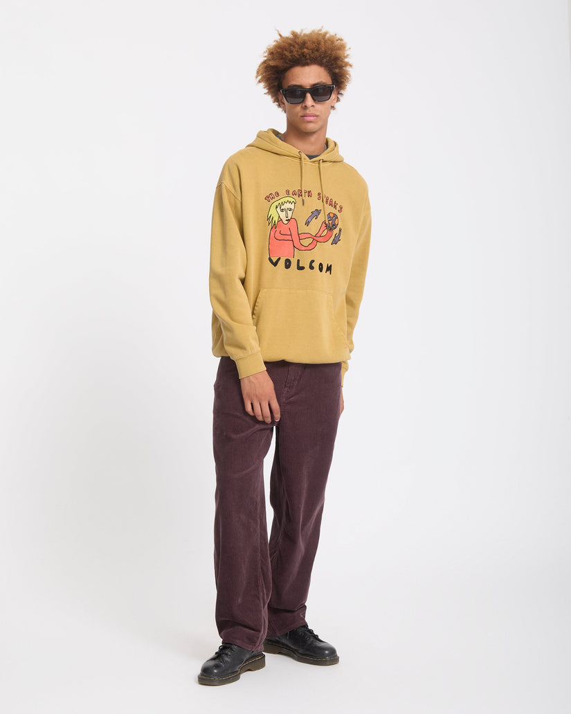 Sudadera con capucha Earth Speaks - Mustard