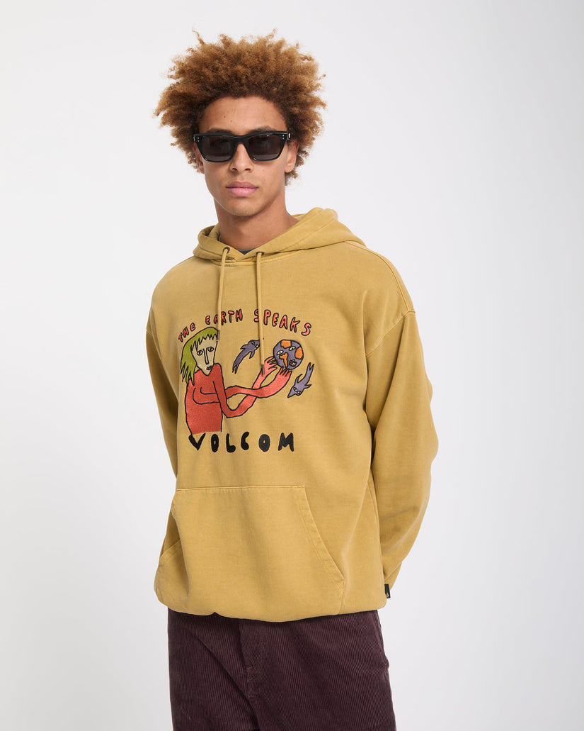 Sudadera con capucha Earth Speaks - Mustard