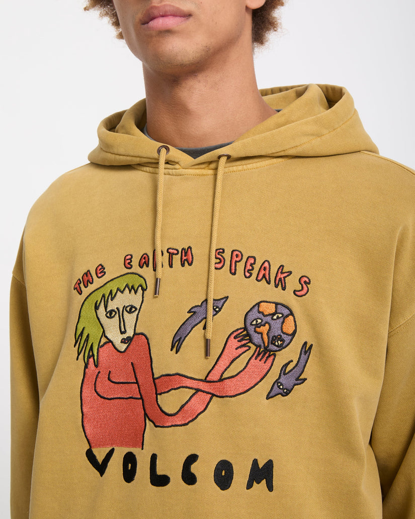 Sudadera con capucha Earth Speaks - Mustard