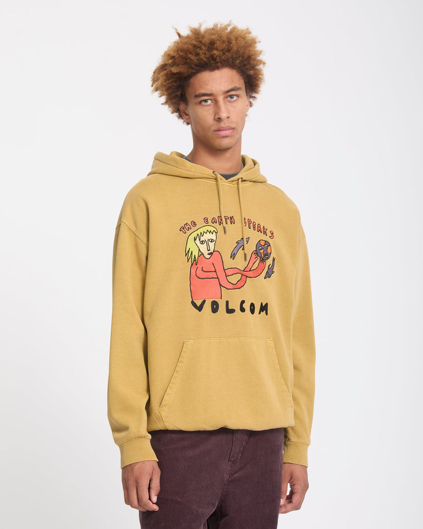 Sudadera con capucha Earth Speaks - Mustard