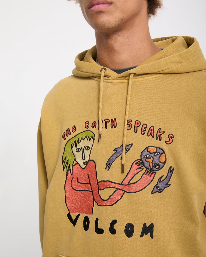 Sudadera con capucha Earth Speaks - Mustard