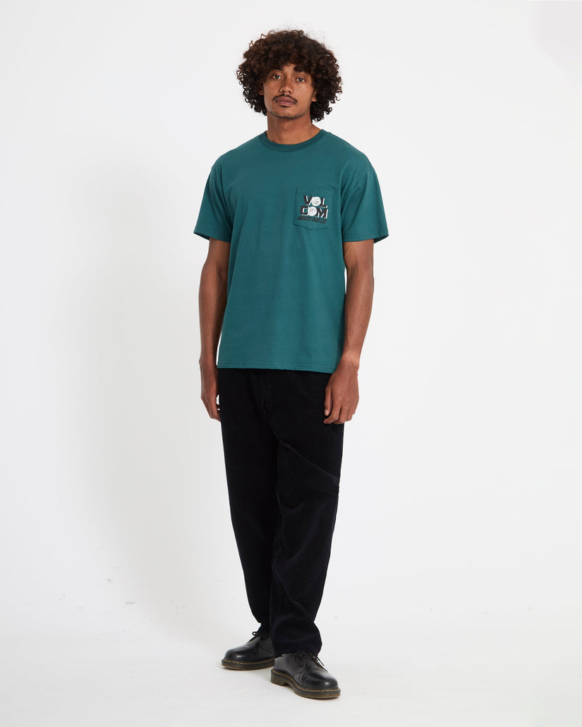 Camiseta Parted Out Pocket - Rifle Green