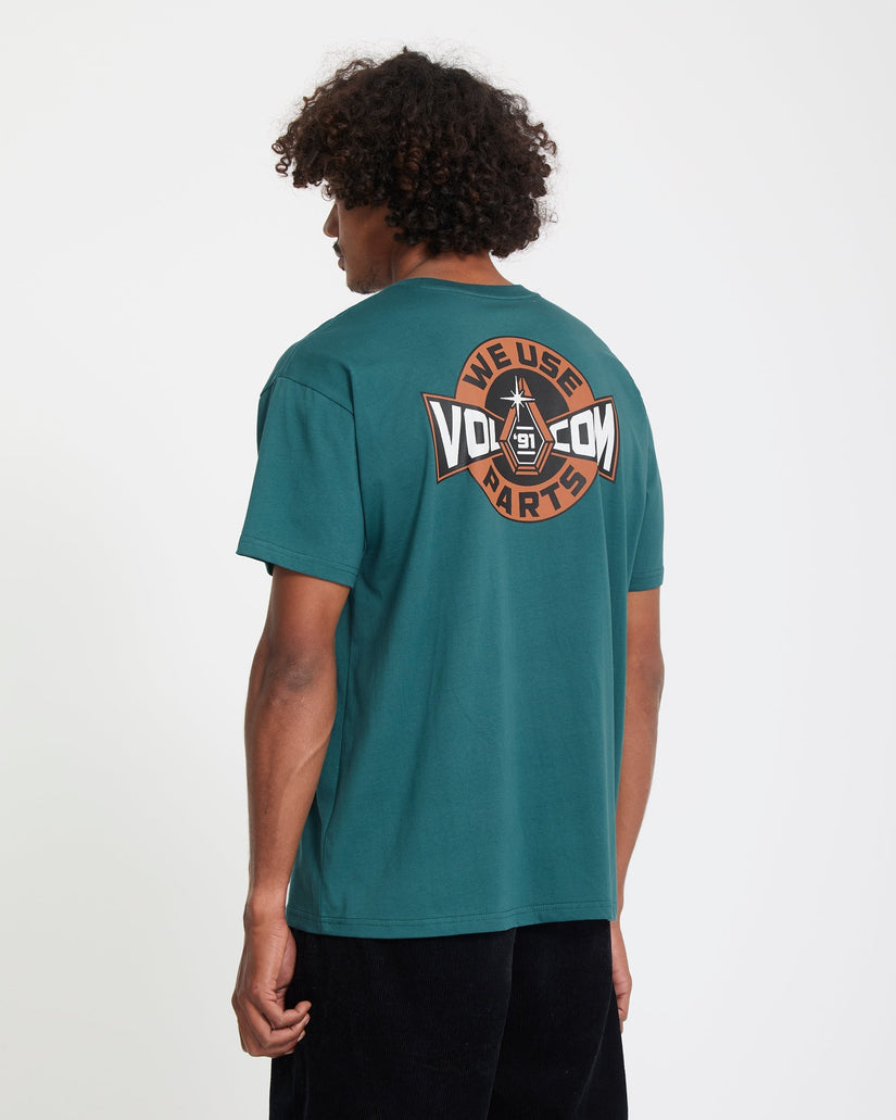 Camiseta Parted Out Pocket - Rifle Green