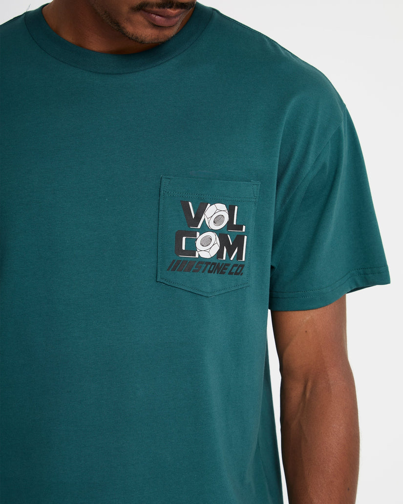Camiseta Parted Out Pocket - Rifle Green