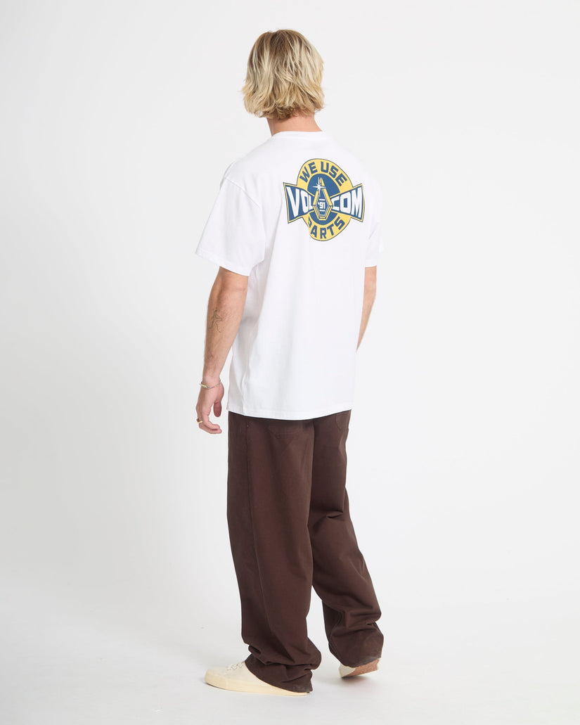 Camiseta Parted Out Pocket - White