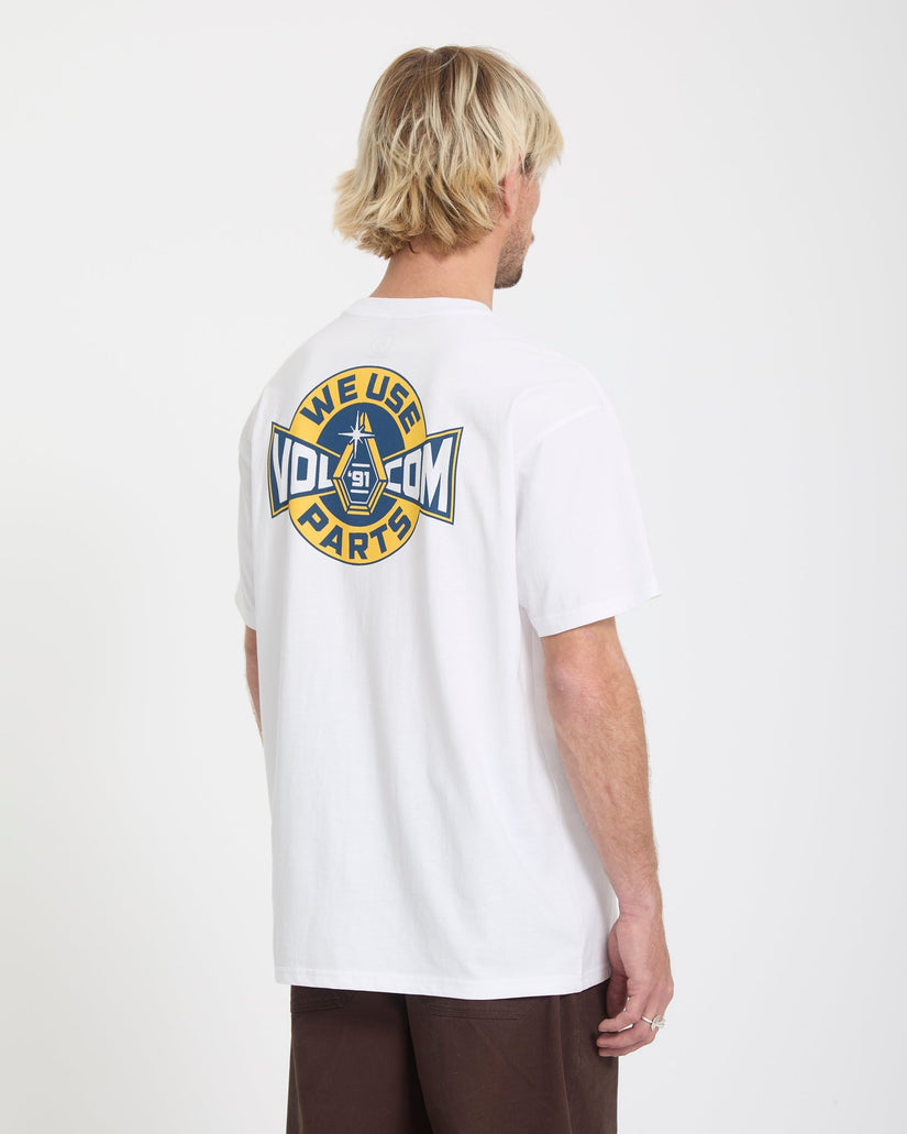 Camiseta Parted Out Pocket - White