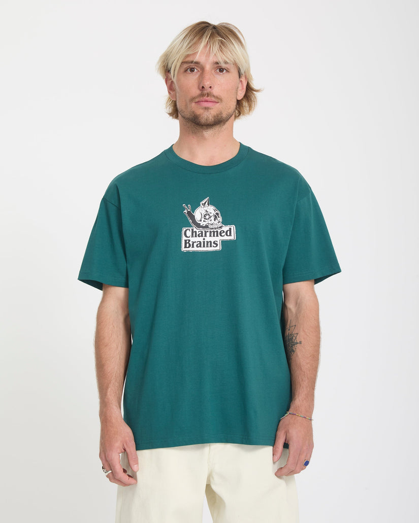 Camiseta Charmed Brains - Rifle Green
