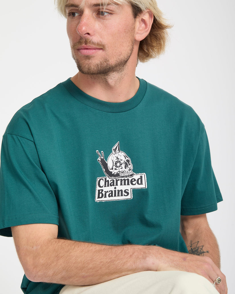 Camiseta Charmed Brains - Rifle Green