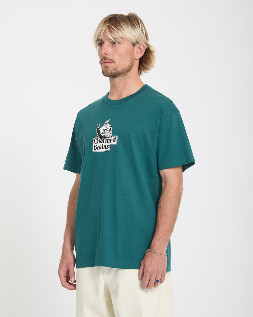 Camiseta Charmed Brains - Rifle Green