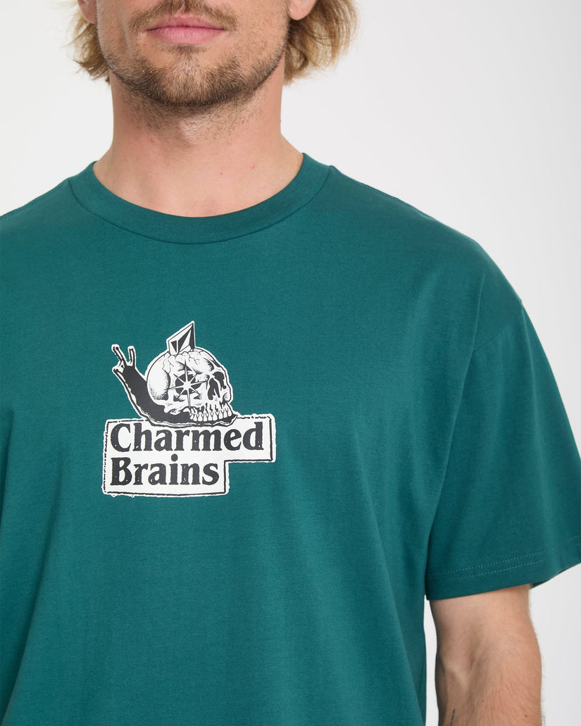 Camiseta Charmed Brains - Rifle Green