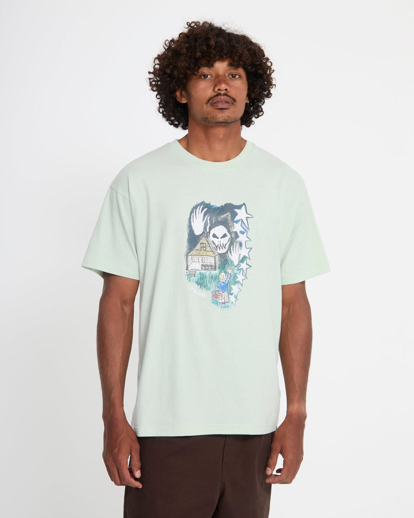 Camiseta Issam Auptel - Pale Aqua