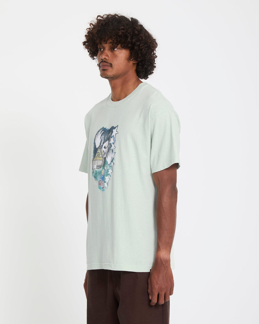 Camiseta Issam Auptel - Pale Aqua