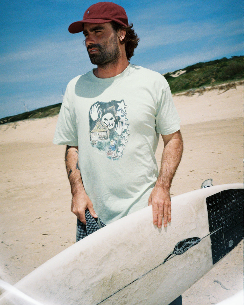 Camiseta Issam Auptel - Pale Aqua