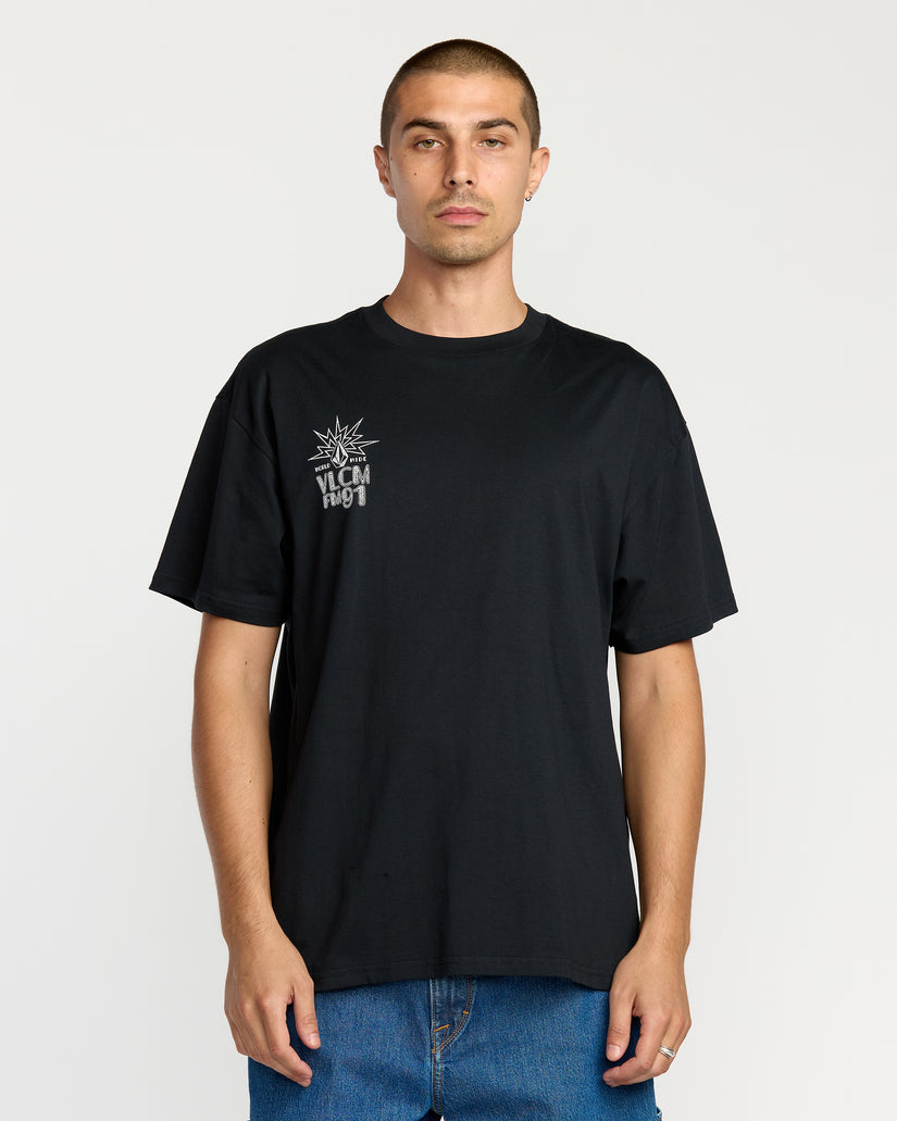 Camiseta Tune In - Antique Black