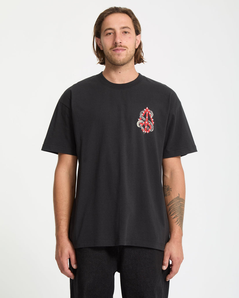 Camiseta Snake Peace - Black