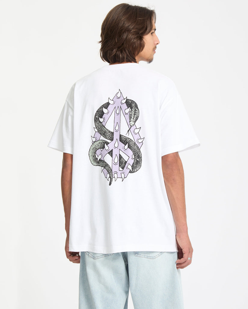 Camiseta Snake Peace - White