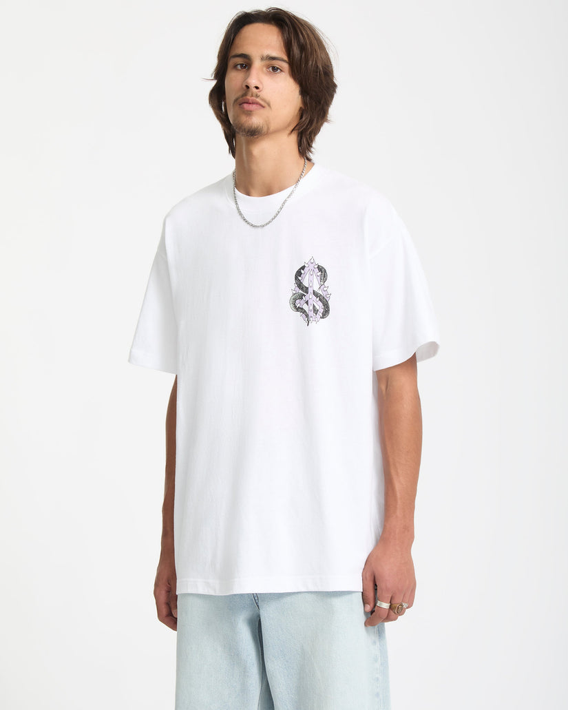 Camiseta Snake Peace - White