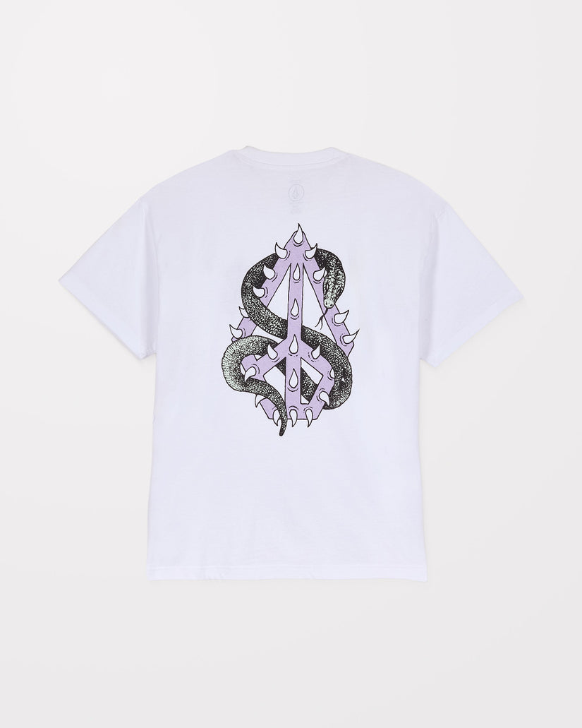 Camiseta Snake Peace - White