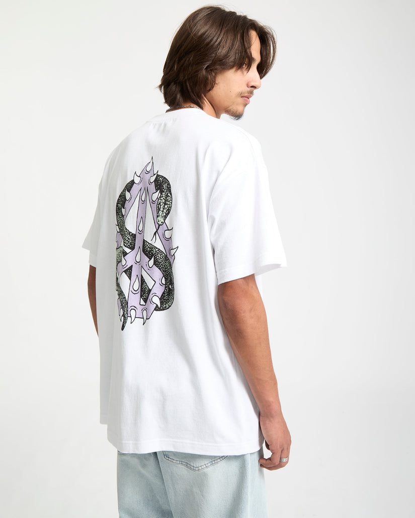 Camiseta Snake Peace - White