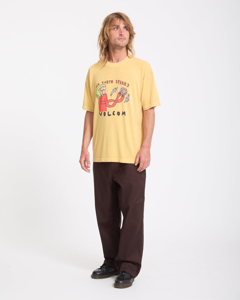 Camiseta Earth Speaks - Mustard