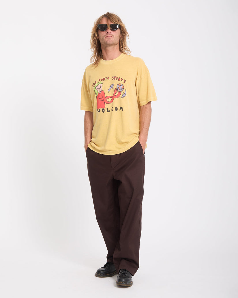 Camiseta Earth Speaks - Mustard
