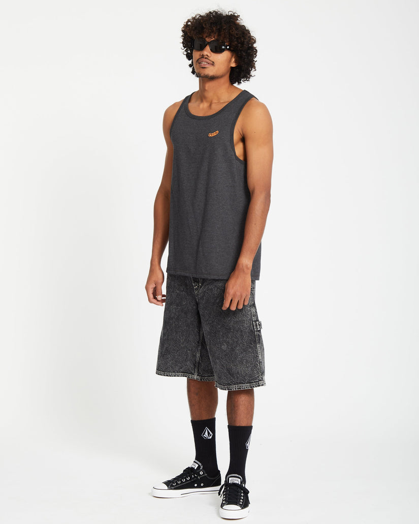 Camiseta sin mangas Pistol Stone - HEATHER BLACK