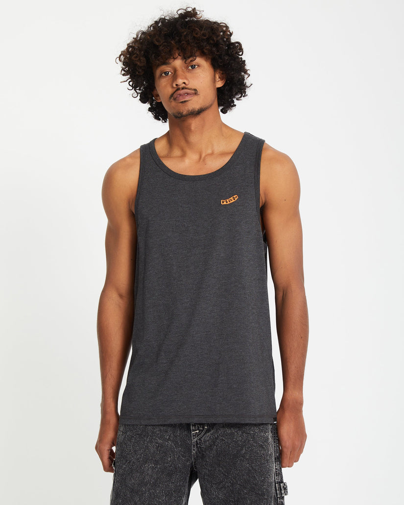 Camiseta sin mangas Pistol Stone - HEATHER BLACK