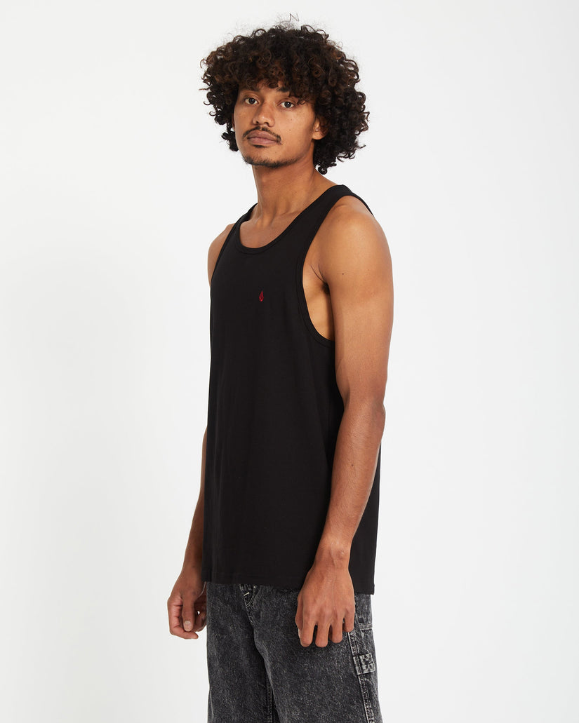 Camiseta sin mangas Stone Blanks - Black