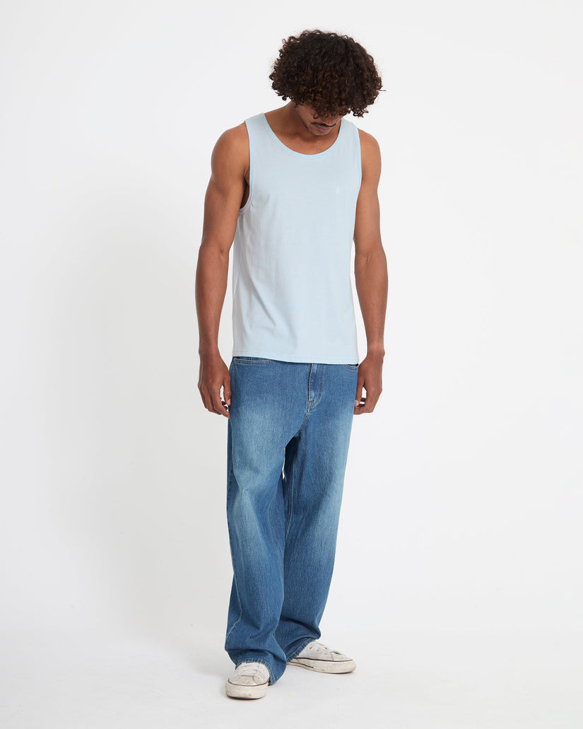 Camiseta sin mangas Stone Blanks - Light Blue Acid