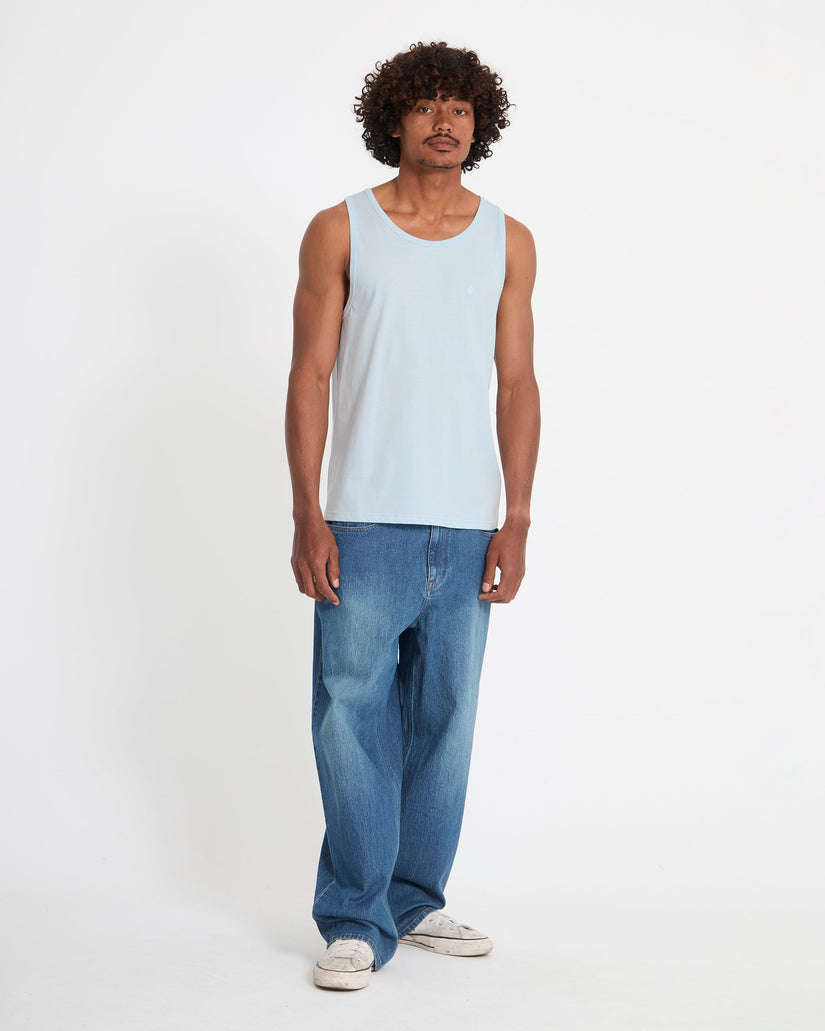 Camiseta sin mangas Stone Blanks - Light Blue Acid