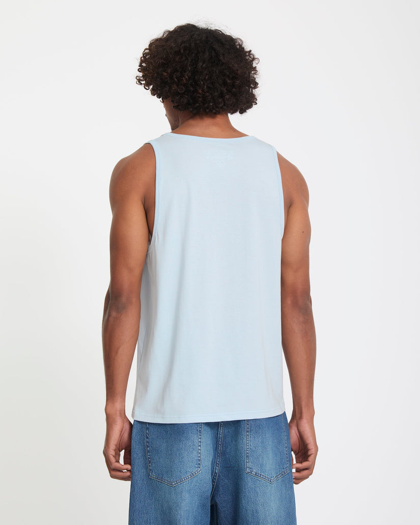 Camiseta sin mangas Stone Blanks - Light Blue Acid
