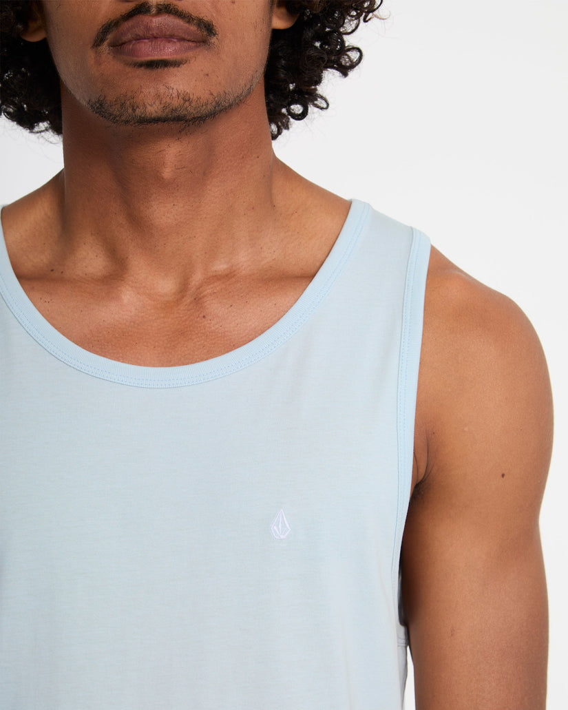 Camiseta sin mangas Stone Blanks - Light Blue Acid