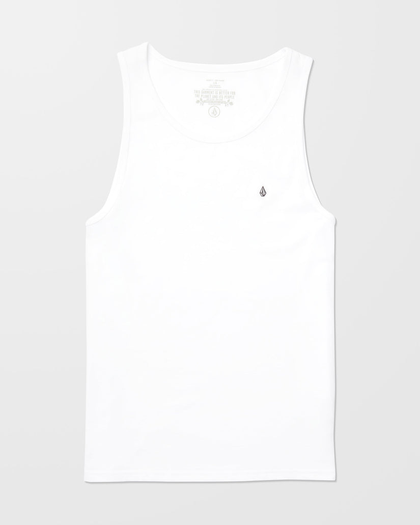 Camiseta sin mangas Stone Blanks - White