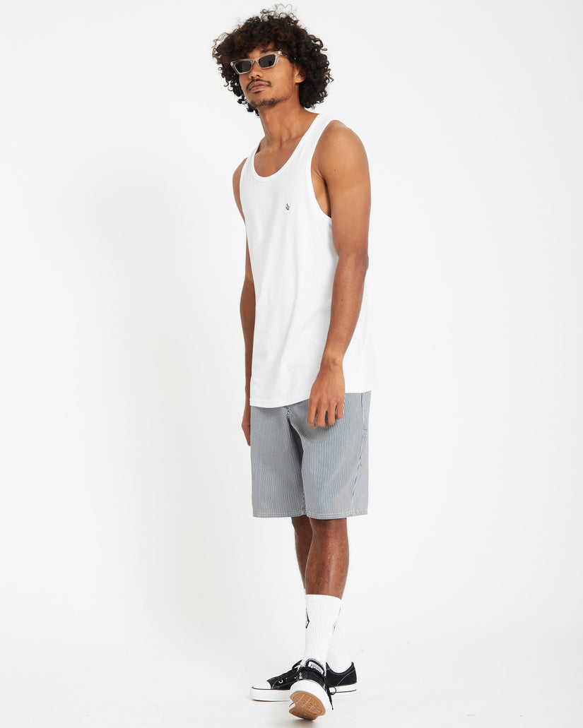 Camiseta sin mangas Stone Blanks - White