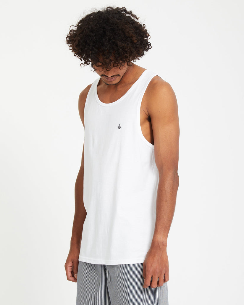 Camiseta sin mangas Stone Blanks - White