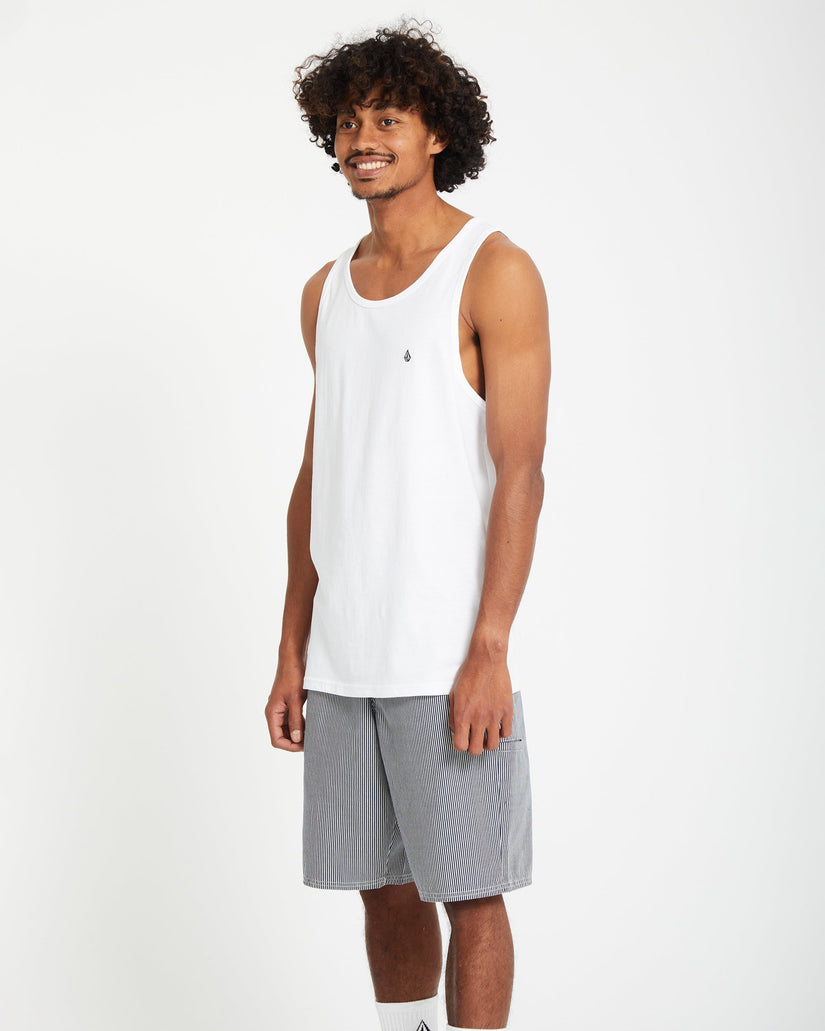Camiseta sin mangas Stone Blanks - White
