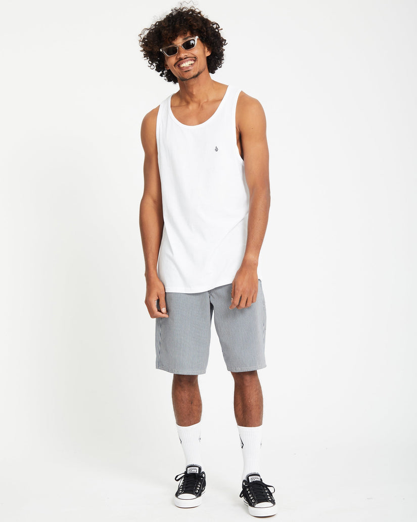 Camiseta sin mangas Stone Blanks - White
