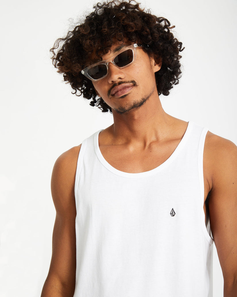 Camiseta sin mangas Stone Blanks - White