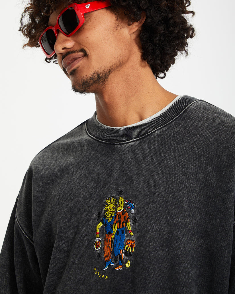 Sudadera Bob Mollema - LIGHT ACID BLACK