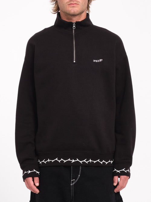 Sudadera Mocklov 1/2 Zip - Black