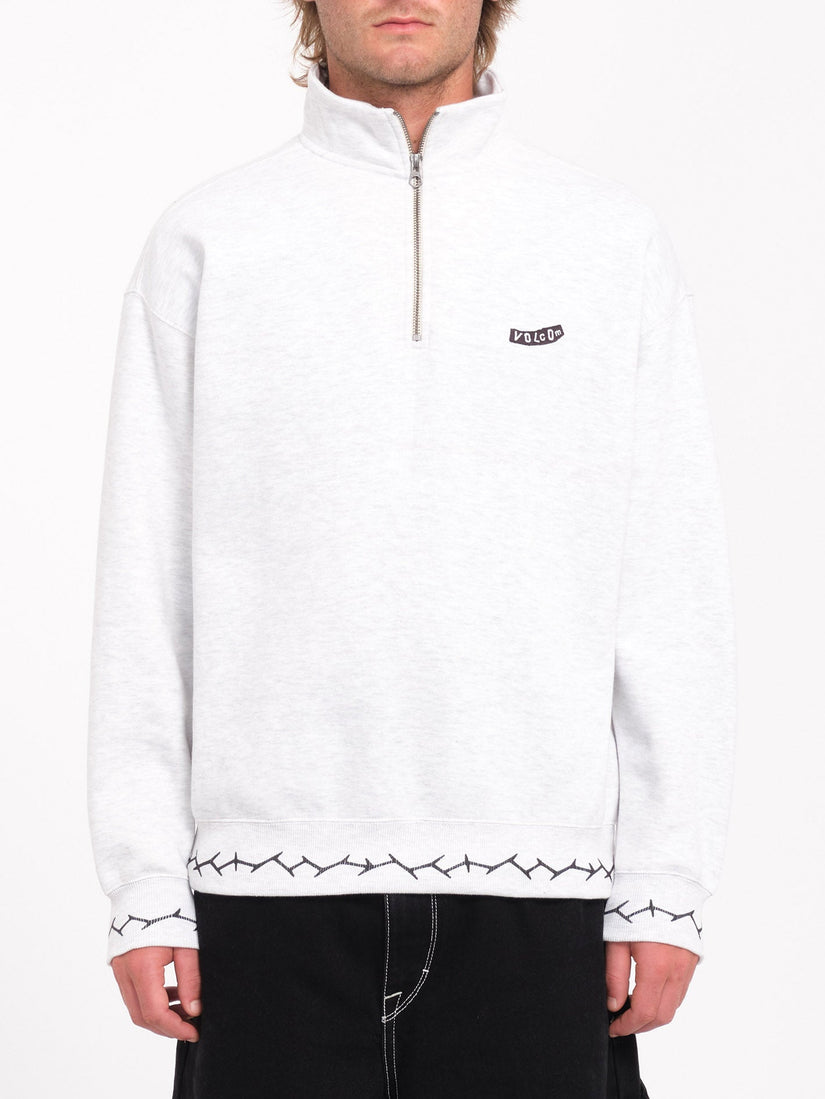 Sudadera Mocklov 1/2 Zip - Bone Heather
