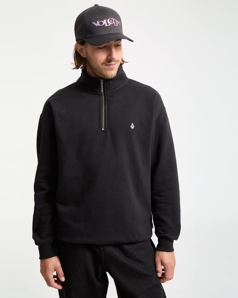 Sudadera Single Stone Zip - Black