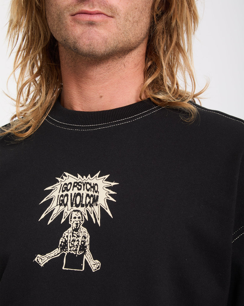 Sudadera I Go Psycho - Black