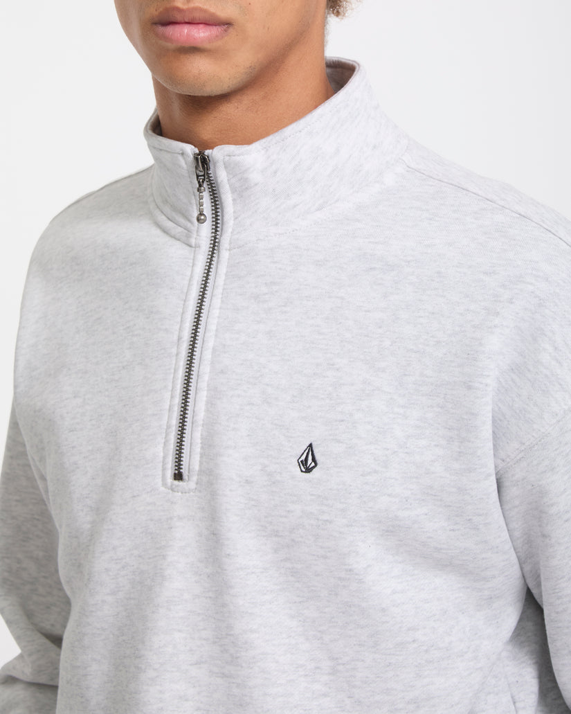 Sudadera Single Stone Quarter Zip - Bone Heather