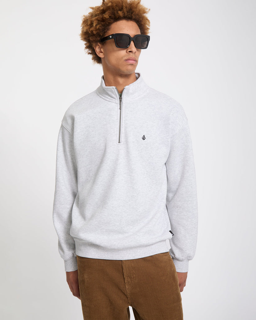 Sudadera Single Stone Quarter Zip - Bone Heather