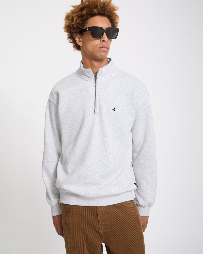 Sudadera Single Stone Quarter Zip - Bone Heather
